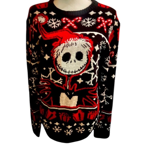 Disney The Burtons The Night Before Christmas Sweater Medium Excellent condition - Picture 1 of 9